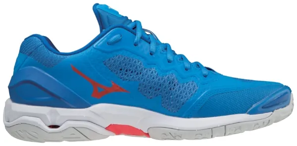 Mizuno Wave Stealth V Französisch Blau/Weiß – Bild 4